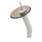 Novatto FALLS Single Lever Waterfall Vessel Faucet, Brushed Nickel/ Tea Glass GF-001BN-T - alternate 1